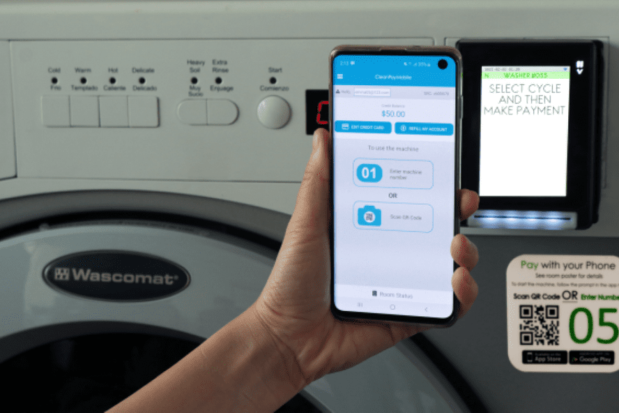 Retro-fit coin-operated washers and dryers for self-operated laundry