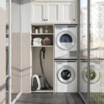 Apartment building laundry machines